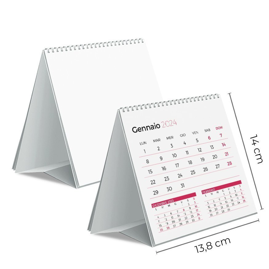 D69 - Calendario da SCRIVANIA, Calendari da tavolo, Serigrafia Gadget  Oggettistica, Preventivo